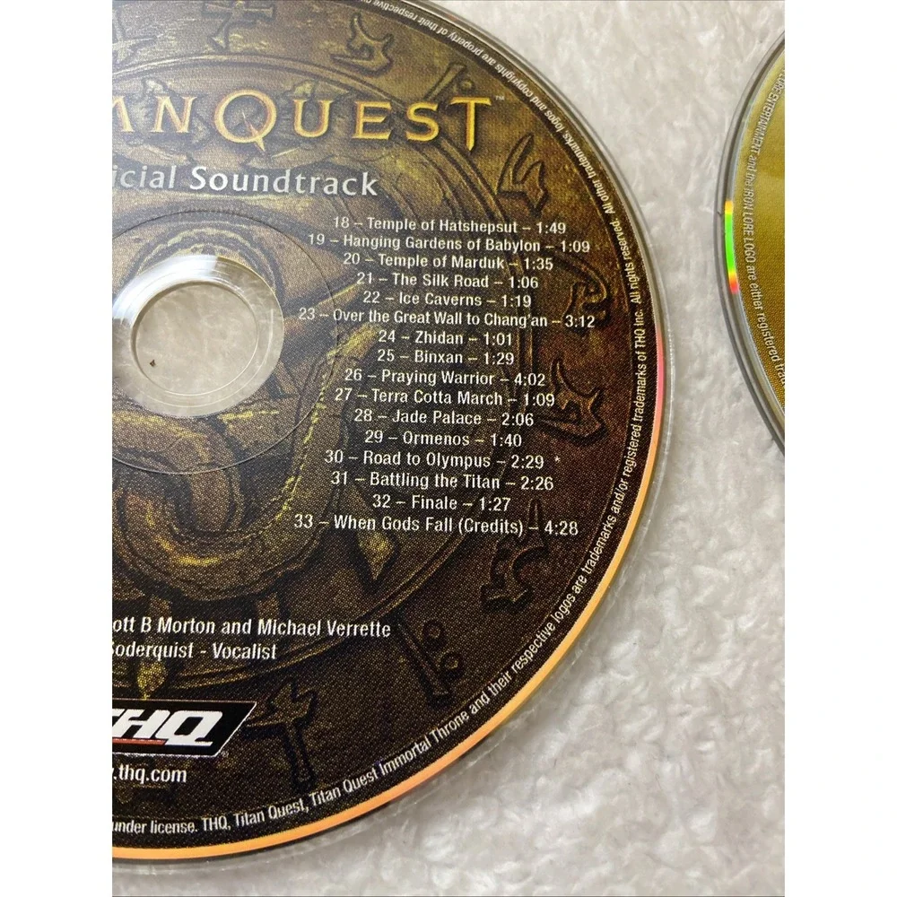 Titan Quest Gold Edition PC CD‎ ROM 2007 DISCS ONLY Soundtrack
